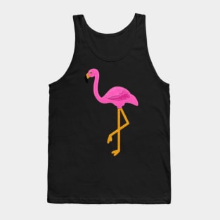 Pink Flamingo | Felt Look | Cherie's Art(c)2020 Tank Top